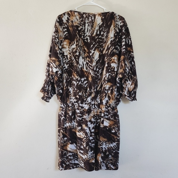 W118 by Walter Baker Womens Jessi Animal Print Mid Sleeves Dress size medium - Picture 2 of 7
